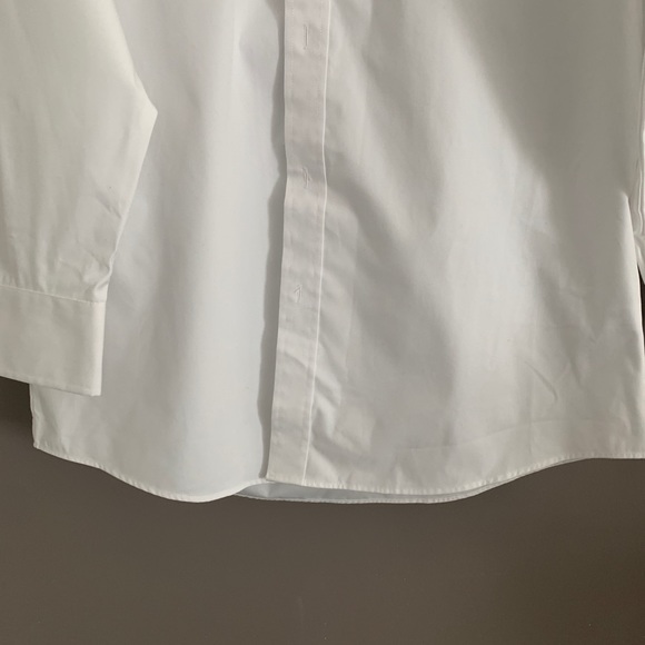 Pilot/aviator White Button Down Long Sleeve Shirt 16 1/2 Neck - Picture 6 of 6